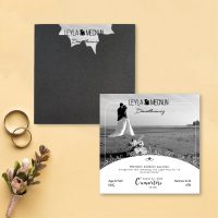 Gelin Damat Resimli Nikah Davetiyesi